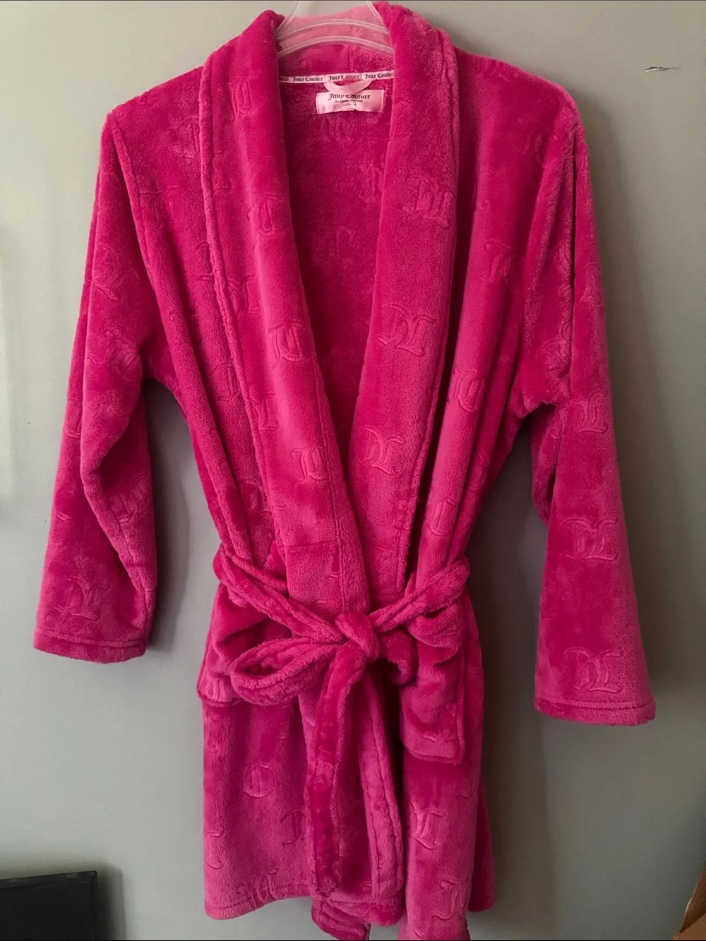 Hot Pink Plush Robe